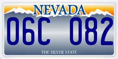 NV license plate 06C082