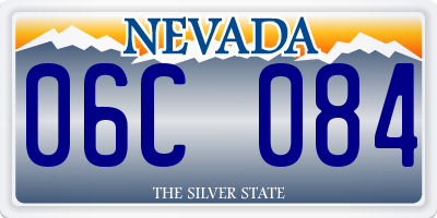 NV license plate 06C084