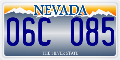 NV license plate 06C085