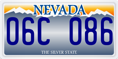 NV license plate 06C086