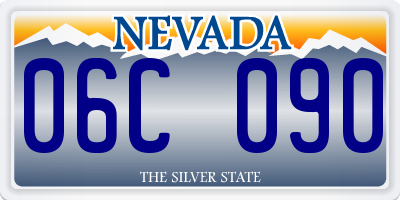 NV license plate 06C090