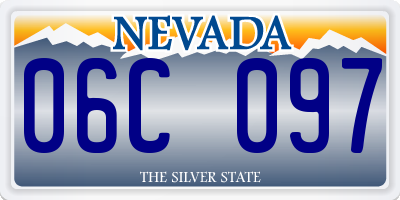 NV license plate 06C097