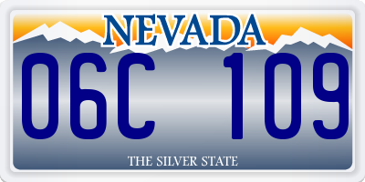 NV license plate 06C109