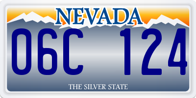 NV license plate 06C124