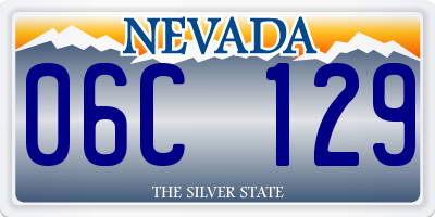 NV license plate 06C129