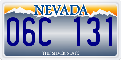 NV license plate 06C131