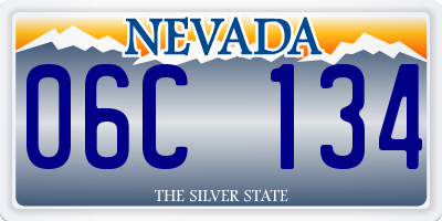 NV license plate 06C134