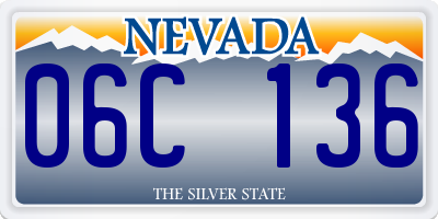 NV license plate 06C136