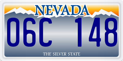 NV license plate 06C148