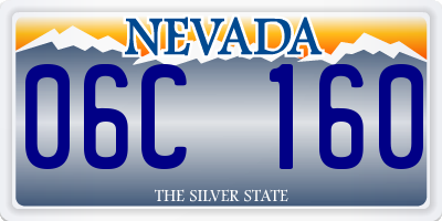 NV license plate 06C160