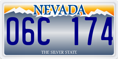 NV license plate 06C174