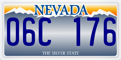 NV license plate 06C176