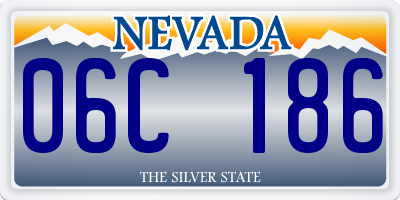 NV license plate 06C186