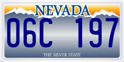 NV license plate 06C197