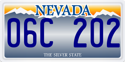 NV license plate 06C202