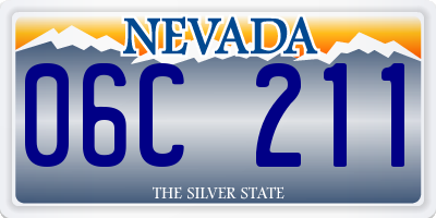 NV license plate 06C211