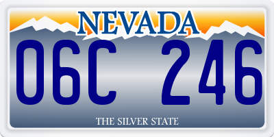 NV license plate 06C246