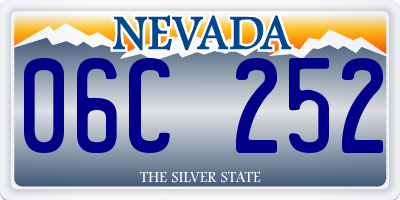 NV license plate 06C252