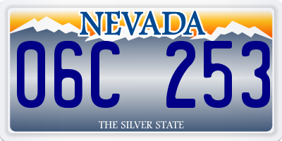 NV license plate 06C253