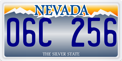 NV license plate 06C256