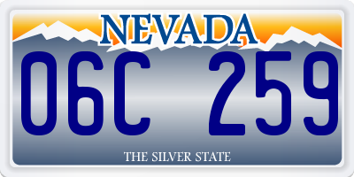 NV license plate 06C259