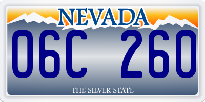 NV license plate 06C260