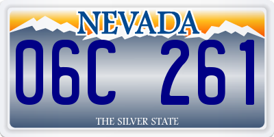 NV license plate 06C261