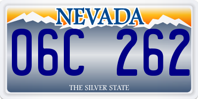 NV license plate 06C262