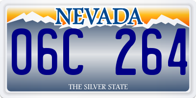 NV license plate 06C264