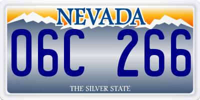 NV license plate 06C266