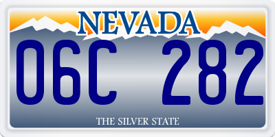 NV license plate 06C282