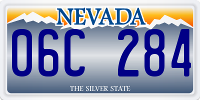 NV license plate 06C284