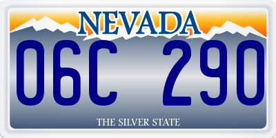 NV license plate 06C290