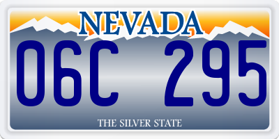 NV license plate 06C295