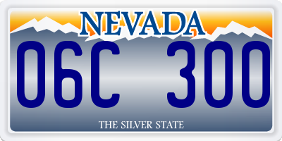 NV license plate 06C300