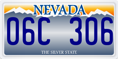 NV license plate 06C306