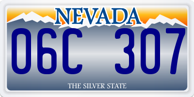 NV license plate 06C307