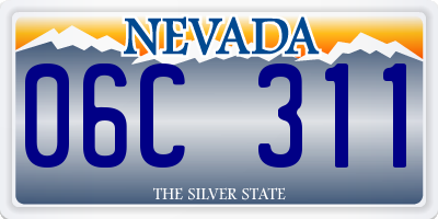 NV license plate 06C311