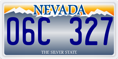 NV license plate 06C327