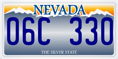 NV license plate 06C330