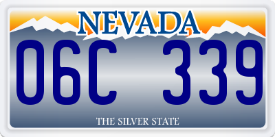 NV license plate 06C339