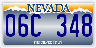 NV license plate 06C348