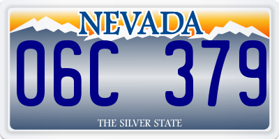 NV license plate 06C379