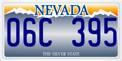 NV license plate 06C395