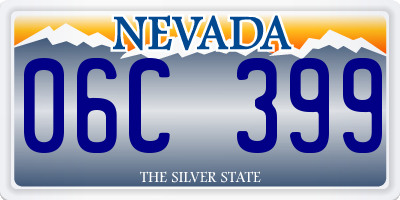 NV license plate 06C399