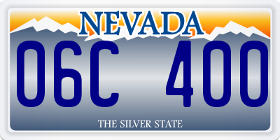 NV license plate 06C400