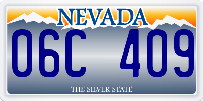 NV license plate 06C409