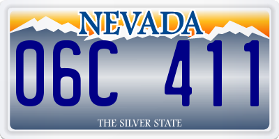 NV license plate 06C411