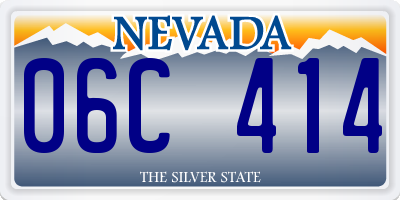 NV license plate 06C414