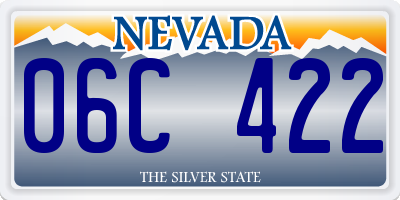 NV license plate 06C422